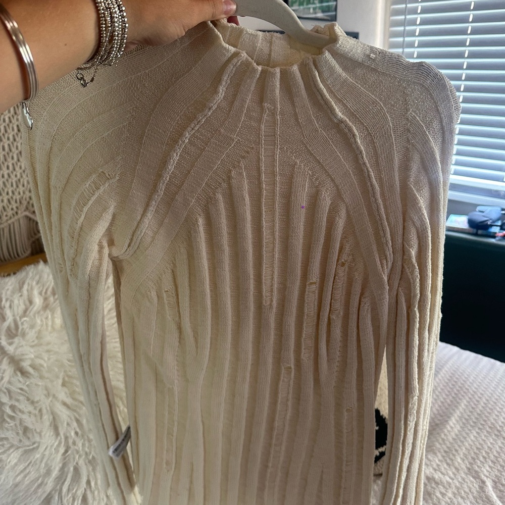 Zara Cream Knit Top
